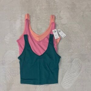 Hollister Crop Top Peach, Green, and Pink color! 3 New crop tops!!